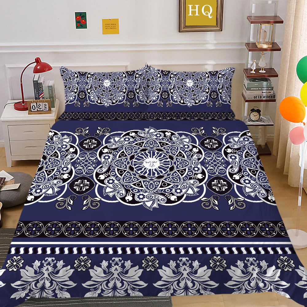 Duvet Covers Bohemian Printing Bedding Set Teens Twin Single Size Home Textiles Microfiber Bedroom Decor