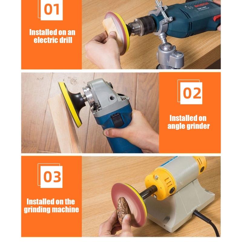 100pcs 125mm Abrasive Sanding Discs Sandpaper Pads Set for Angle Grinders Wood Metal Polishing Woodworking & Auto Repair