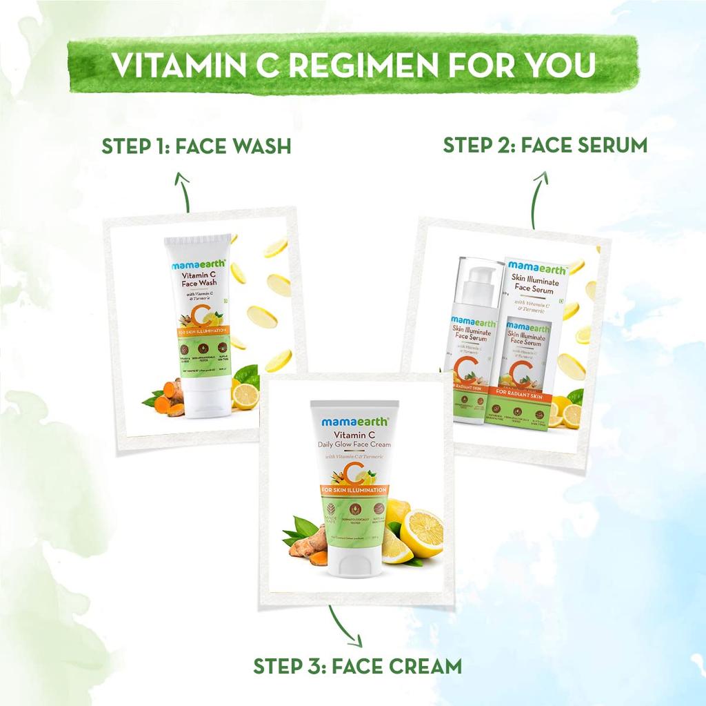 Mamaearth Vitamin C Glow Face Cream With Turmeric For Radiant Skin - 150g Brightening Moisturizer For All Skin Types