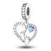 925 Silver Luminous Firefly Love Guitar Beads Pendant Fit Bracelet DIY Women Jewelry Gift