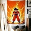 Son Goku Wall Tapestry Aesthetic Wall Hanging Printed Fabric Blanket Decorative Tapestries For Bedroom Living Room Home Decor