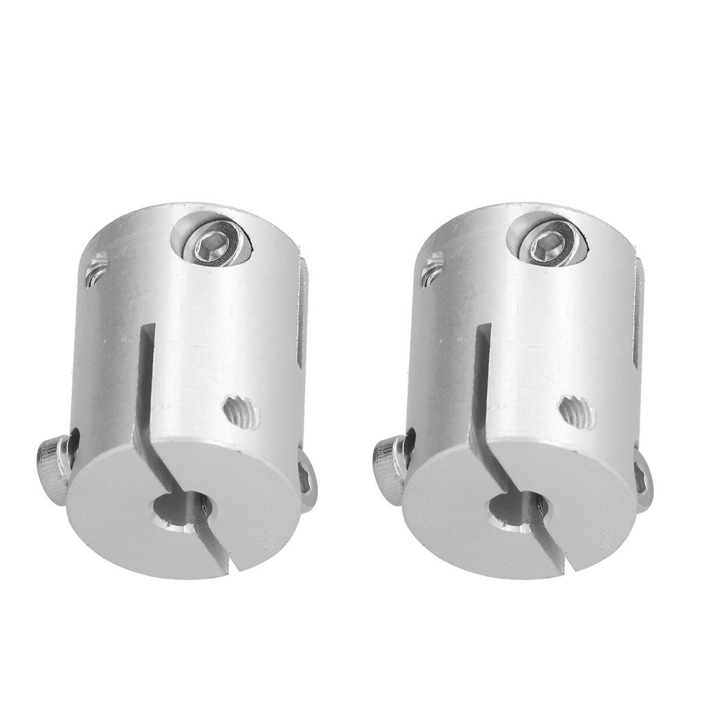 2Pcs Shaft Couplers Aluminum Alloy High Load 6mm To 6mm Bore Couplings Metal Parts