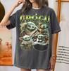 Vintage Grogu Shirt, Retro Baby Yoda T-Shirt, The Mandalorian Graphic Tee, Star Wars Bounty Hunter Shirt, Galaxy’s Edge Disney Trip Outfit