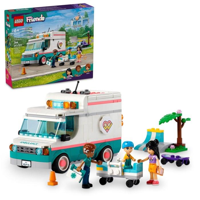 LEGO Friends Heartlake City Hospital Ambulance Set with 3 Figures, 6+ Years, Multicolor, 42613