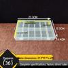 Large Transparent 12-Compartment Storage Box for Wiper Parts and Screws