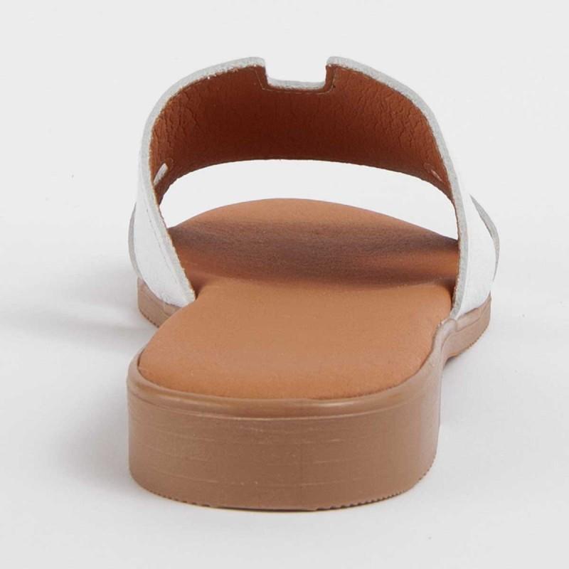 Sandalia De Piel Para Mujer. Purapiel Hacca2 102711