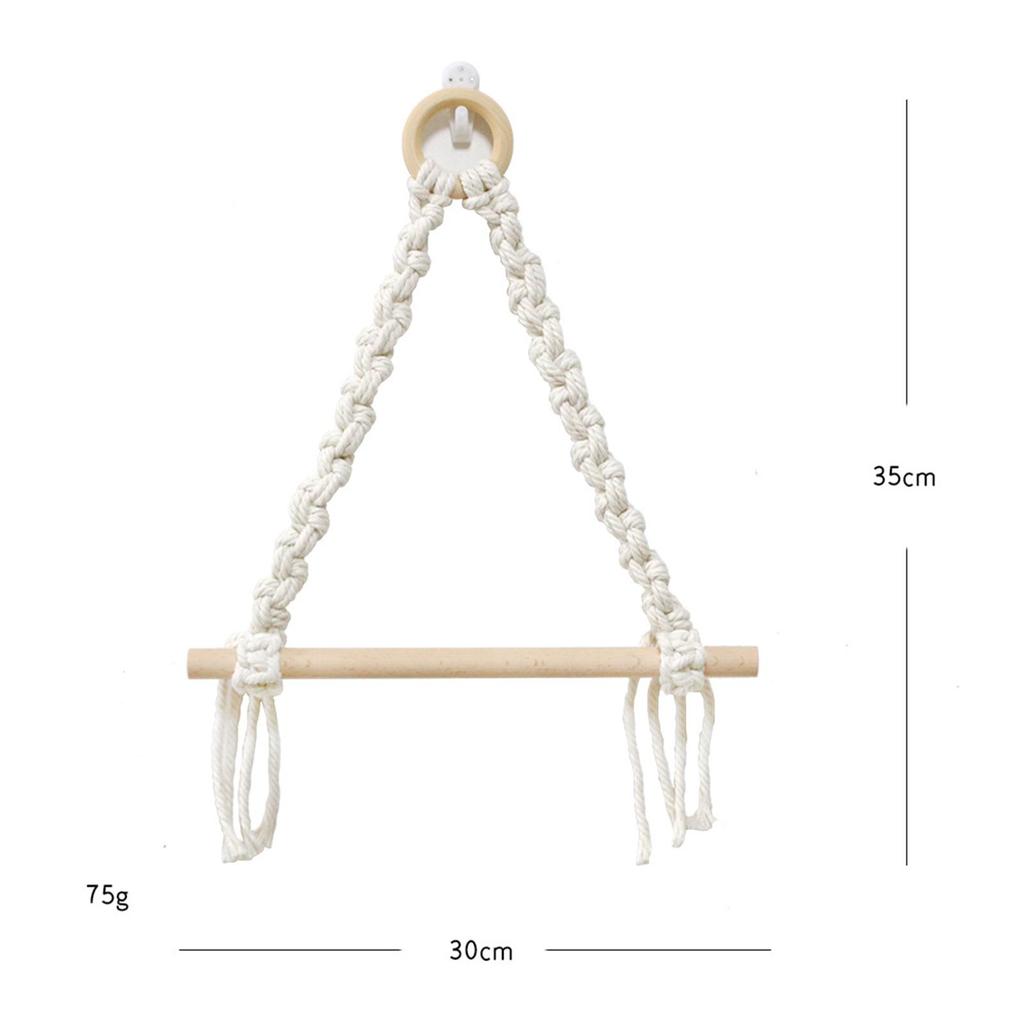 Toilet Roll Holder Wall Mount Rope Bathroom Accessories Durable Rustic Napkin Holders