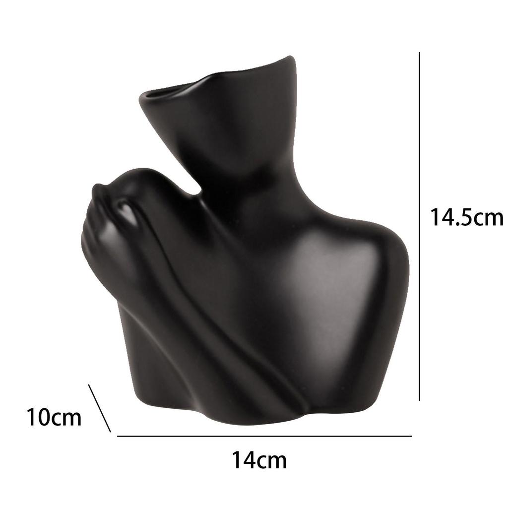 Ceramic Flower Vase Decorative Stand Accs Tabletop Planter for Dried Flower Arrangement Housewarming Desktop Bedroom Birthday