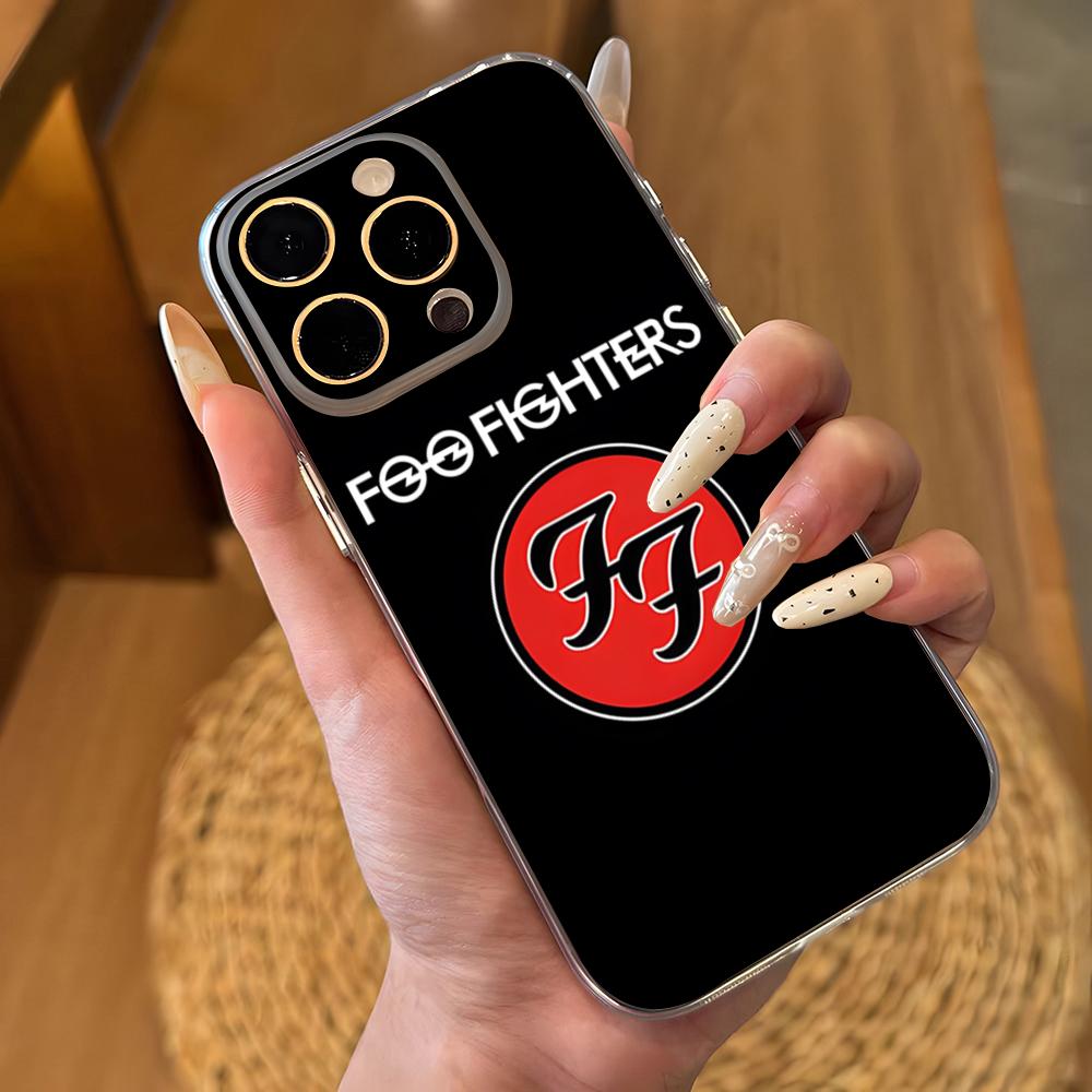 Foo Fighters Band Phone Case For IPhone 17 16 Pro Max 15 14 13 11 12 Mini Xs X Xr 7 8 Plus Se Transparent Cover