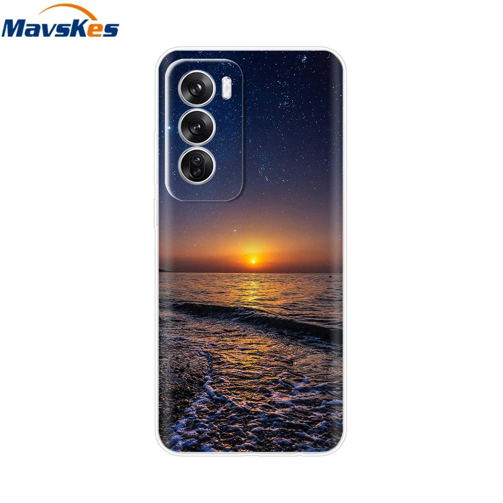 For OPPO Reno 12 5G Case Transparent Cover For OPPO Reno12 Pro 5G Reno12 Luxury Marble Soft Silicone TPU Phone Cases Funda Capas