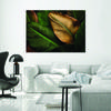 Canvas Print, Gold and Green Leaves