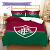 Fluminense Pattern Bedding Set Quilt Cover Pillowcase Home Decor Gift (1 * duvet cover + 2 * pillowcase, without core)