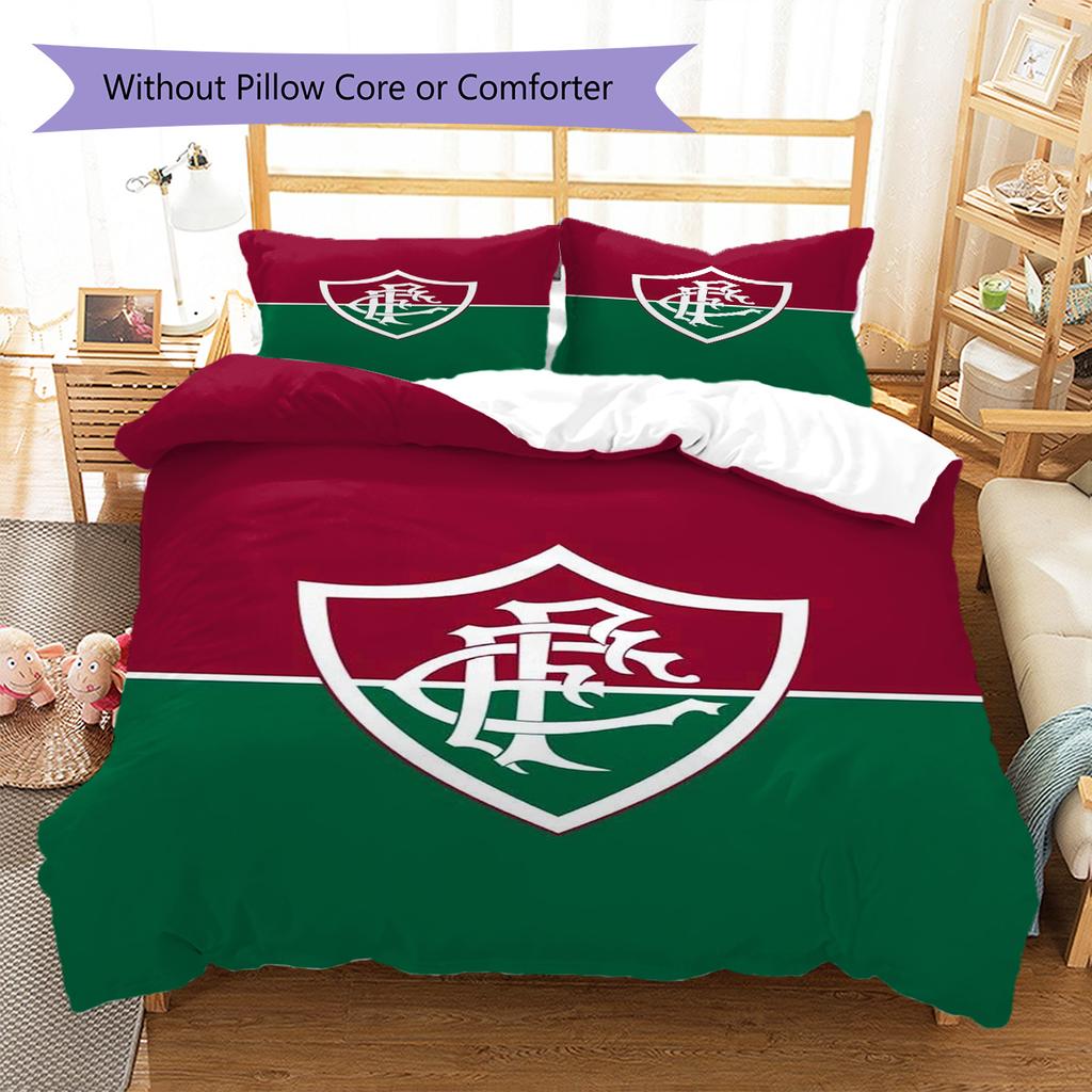 Fluminense Pattern Bedding Set Quilt Cover Pillowcase Home Decor Gift (1 * duvet cover + 2 * pillowcase, without core)