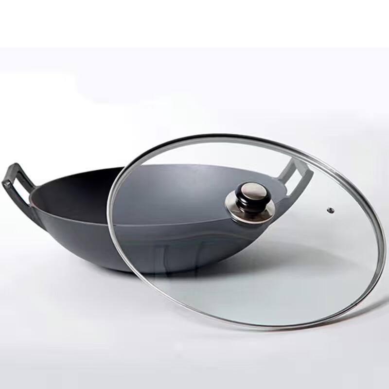 ZISIZ Traditional Cast Iron Wok