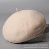 Niche metal buckle design retro wool beret children autumn and winter versatile elegant painter hat shows small face