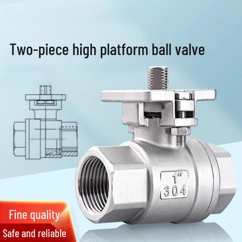 Jun Dingying Two-piece Stainless Steel Threaded Ball Valve
