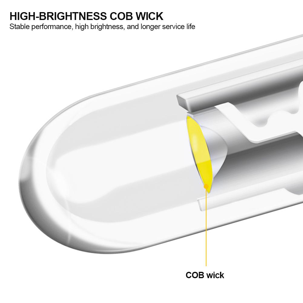10Pcs Transparent T5 LED W3W COB Led Bulb Car Instrument Indicator Light Reading Lamp Auto Interior Dashboard Warming Lamp