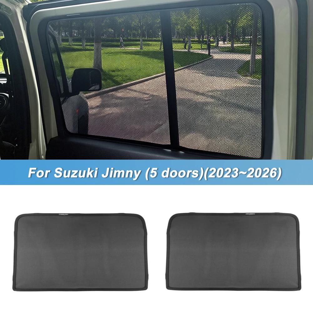 Magnetic Mesh Car Window Sunshade for Suzuki Jimny 2019-2026 3 Door 5 Door Front Rear Side Quarter Window 5-Door Rear Window