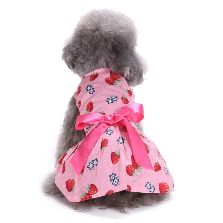 Neue Sommer Polka Dot Haustier Kleidung Rock Sommer Wassermelone Hund Kleidung Rock