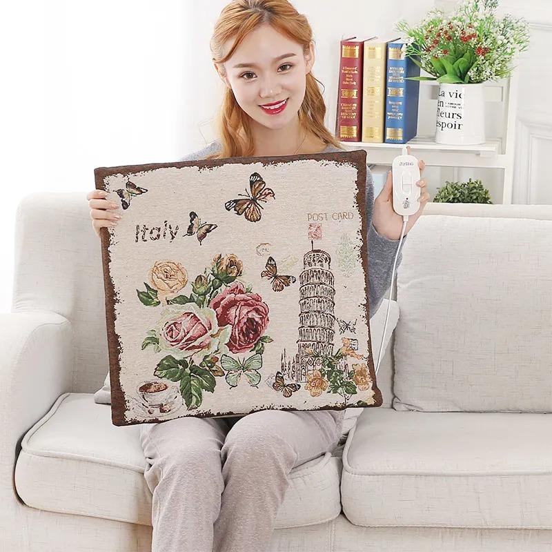 Removable and Washable Electric Seat Cushion Office Heating Seat Cushion Small Heating Pad Temperature Regulating Electric Seat Cushion