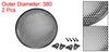Uxcell Speaker Waffle Grill Metal Mesh Audio Subwoofer Guard Protector Cover with Clips and Screws, 380mm Outer Diameter, Pack of 2
