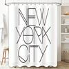 Bohemian Shower Curtain Coastal Beach Pattern Bathroom Decor Waterproof Liner Fabric Home Textile Artistic Ocean Vibes Wall Art