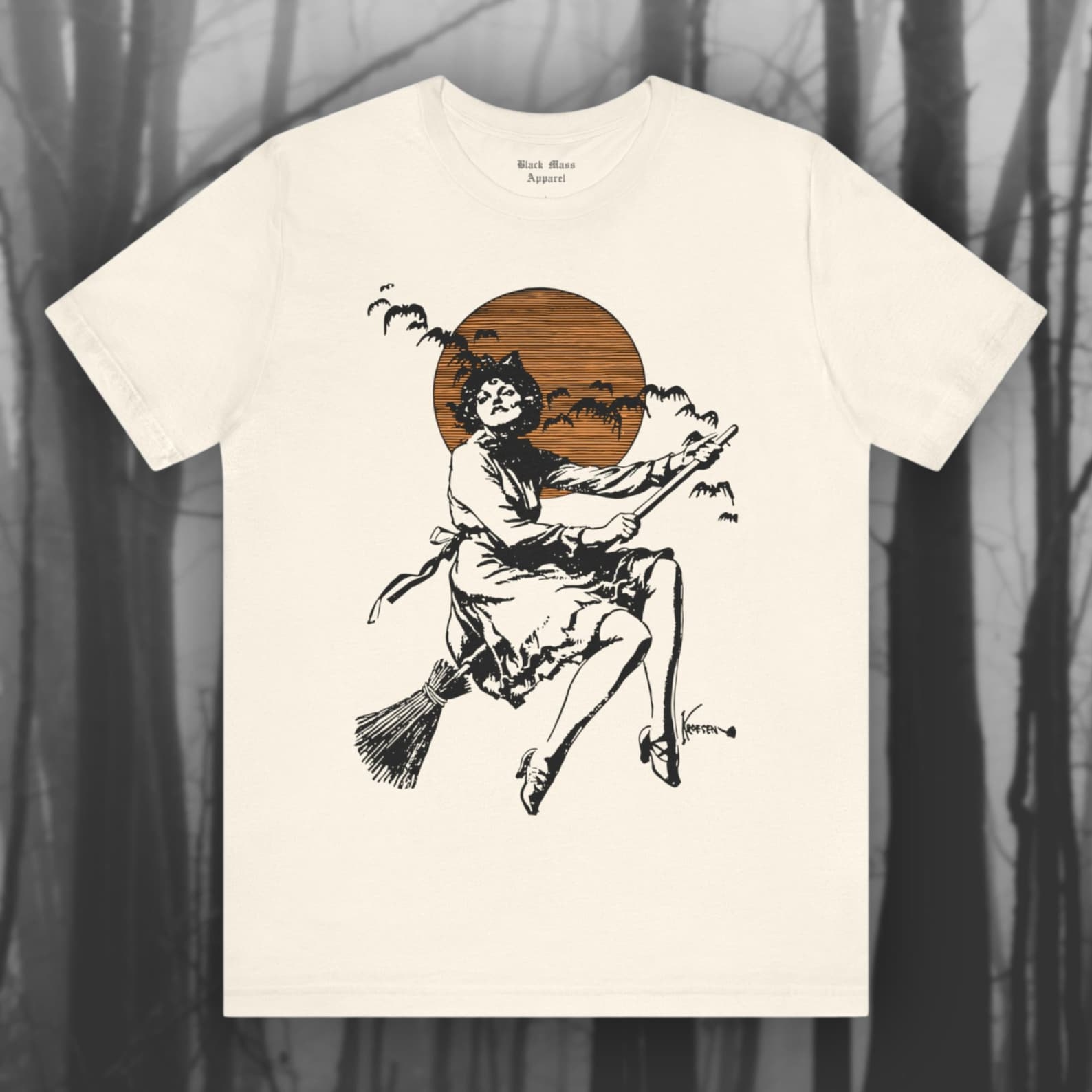 Miss Witch, Vintage Halloween Shirt, Retro Witchy T-Shirt, Gothic T-Shirt, Spooky Season Tee, Holiday Gift Unisex Short Sleeve Tee 3XL