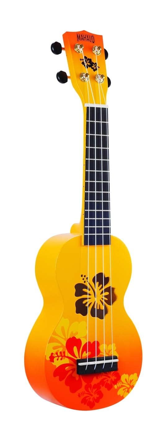 

MAHALO UKULELE Designer Series Hibiscus Soprano MD1 HB in Orange Burst