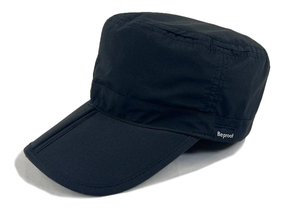 Original Work Inches Adjustable Outdoor [SIDE TRIP] Water-Repellent Cap, 22.8 (58 Cm), Pocketable, Foldable, Nylon, Teflon-Coated, Size, Men's,
