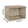 Oxford Cloth Dog Kennel Cover Waterproof Windproof Pet Crate Protective Dog Kennel Cover Universal Fit For Indoor Outdoor Crates