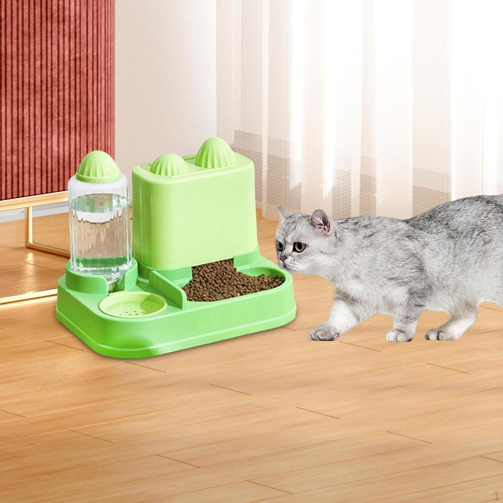 Futter- und Wasserspender für Katzen, Schwerkraft-Tränkeset, Hund, Futter