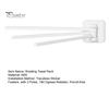 Towel Hanger Rotating Rack 3 Poles 180 Degree Rotation Wall-mounted Punch-free Bathroom Kitchen Dish Rag Holder Bath Ball Utensil Wardrobe Organizer