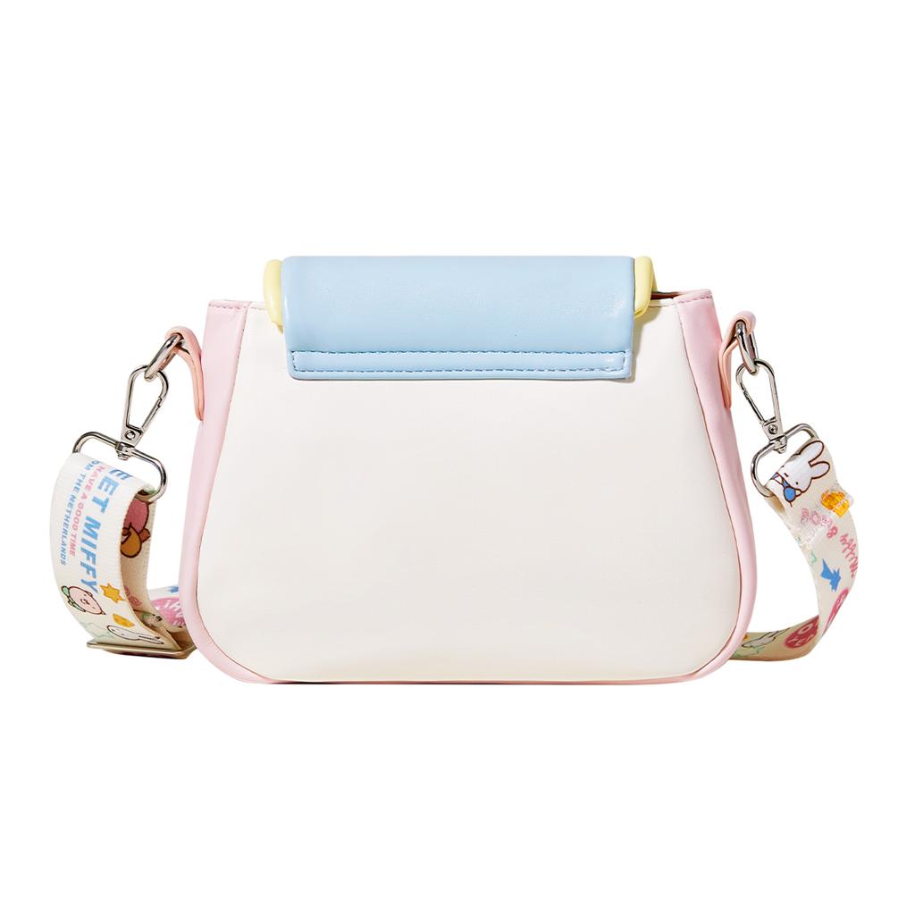 New Miffy PU Shoulder Bag, Crossbody Bag Women's White/Yellow MF2336-01