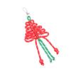 Hand-Woven Christmas Tree Keychain Trendy Creative Braided Rope Keyring  Bag Pendant Hanging Decoration For Xmas Gifts