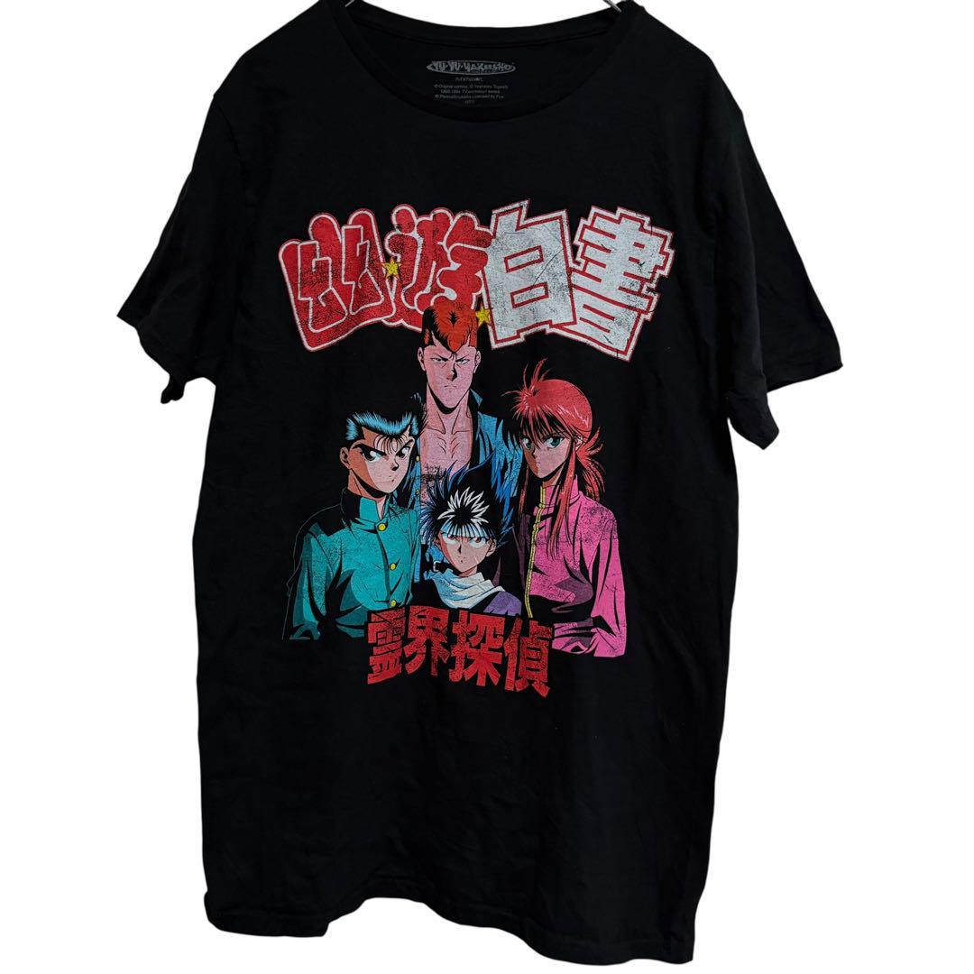 

[USED] Yu Yu Hakusho T-shirt, 90s Vintage, Anime Character, Black, Size M