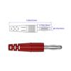 Reinforced 4mm Banana Plugs Wire with PVC Insulation & High Durability Designs Double Molded Banana Connector for Home
