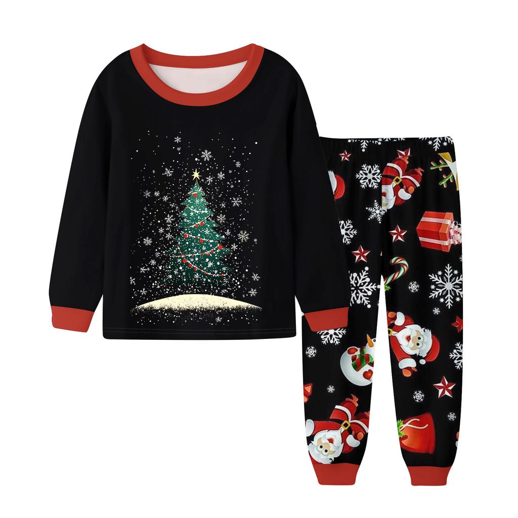 Motedress for barn Skjørt Rund hals Langermet topp Bukser