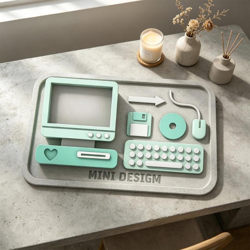 Food Grade Silicone Computer Accessory Mould For Epoxy Resin Soap And Candle Making