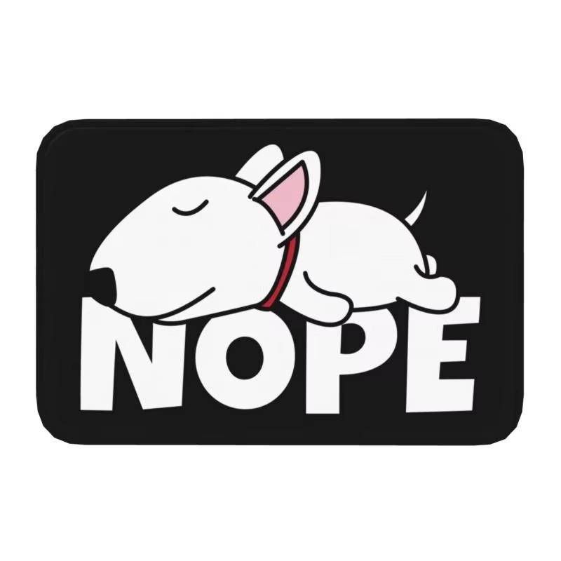 1pc French Bulldog Cute Dog Floor Printed Mat, Non-slip Mat, Machine Washable Polyester Fabric, Suitable for Bedroom Living Room