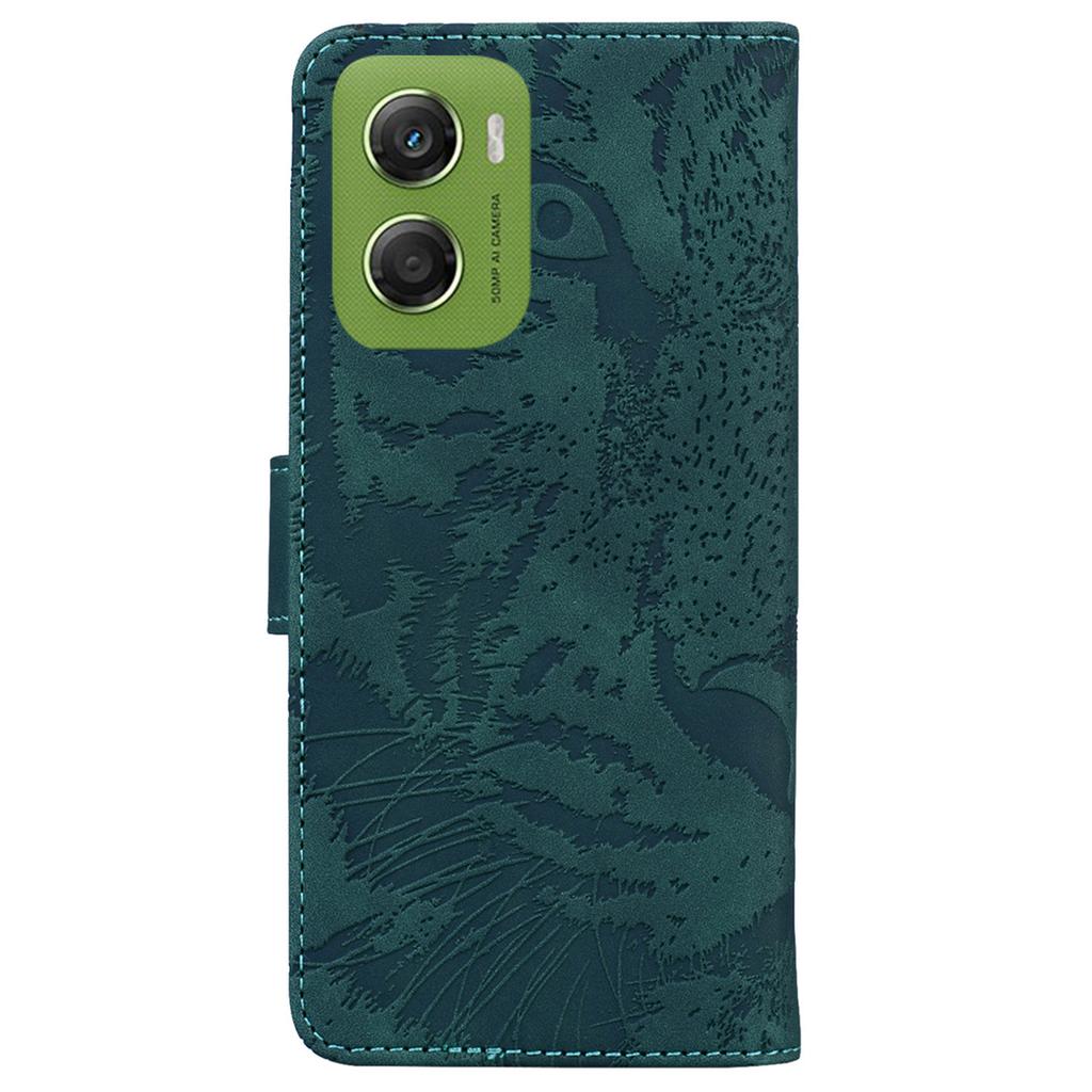 For Motorola Moto G06 4G Case Tiger Imprint Leather Wallet Phone Cover