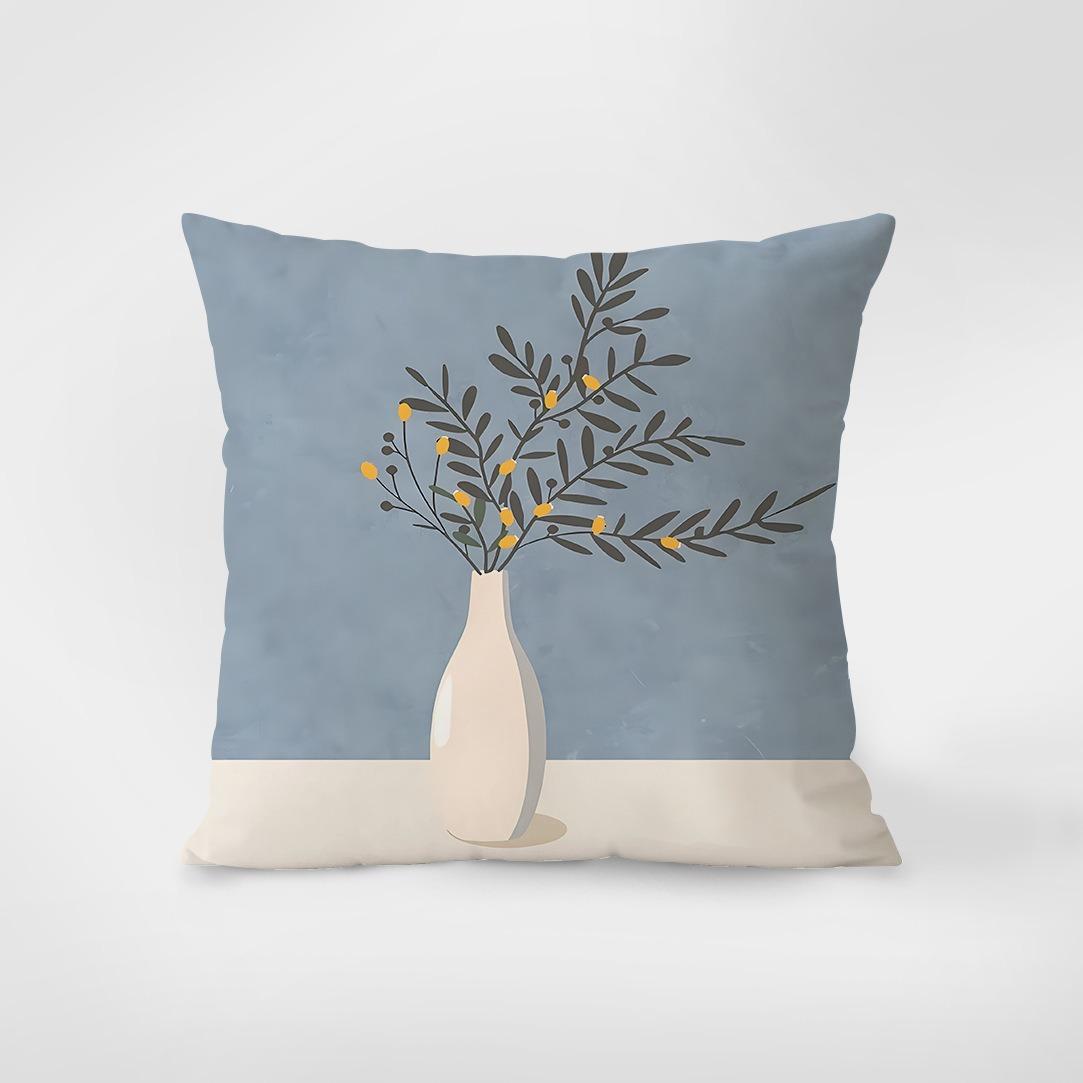 

Синий Маленький Свежий Простая Наволочка Украшения Интерьера Офис Гостиная Домашняя Наволочка 50x50cm