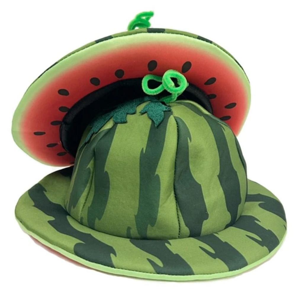 Kostýmová rekvizita Kreativita Melounový klobouk Roztomilý Pohodlný Široké okraje Sluneční klobouk Unisex Měkká Halloweenská čepice Halloweenská párty