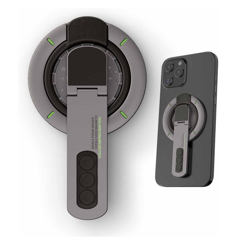 

Двусторонний магнитный держатель для телефона - Совместим с MagSafe для iPhone 16 Pro Max/15/14/13/12 чёрный
