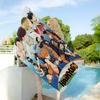 Volleyball H-Haikyuus Anime Beach Towel Colorful Bath Towels for Girl Microfiber Quick Dry Custom Sand Free Beach Yoga Spa Gym Pool