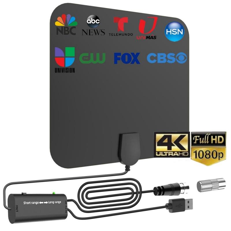 

Улучшенная цифровая ТВ-антенна HD 2025 года, поддерживает 4K 1080P ТВ для внутреннего и наружного использования - Подходит для Smart TV чёрный