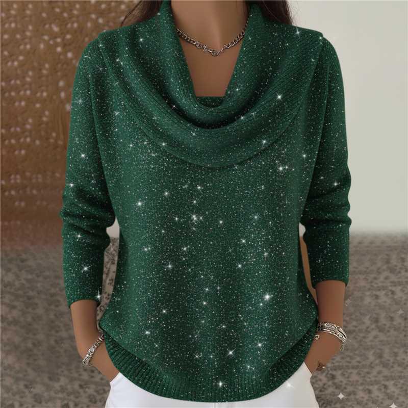2025 Autumn & Winter Women's Solid Color Long Sleeve Sweater