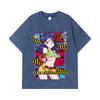 275 GSM Washed T-shirts 100% Cotton Dragon Ball V44 Lunch Waifu Print Unisex Heavy Cotton T Shirt
