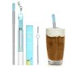 Collapsible Stainless Steel Straw, Reusable Metal Straw, Vista Metal Collapsible Straw | Telescoping Travel Straw with Cleaning Brush for Picnics, Out