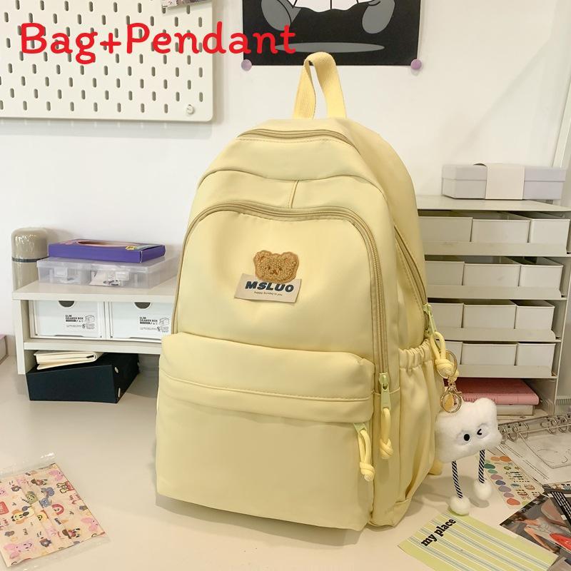 Style Girl Backpack With Water Resistant Nylon For School And Study Use