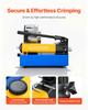 High Pressure Hydraulic Hose Crimper, Manual Hose Crimping Tool with 8 Dies & 6-28mm Crimping Range, Suitable for Low & High-Pressure Oil Pipes,